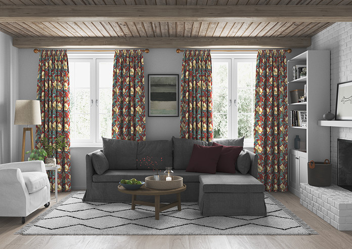 Art Deco, Cherry - Made to Measure Curtains - Image 5